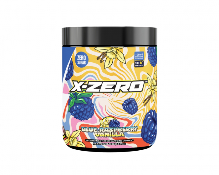 X-Gamer X-Zero Blue Raspberry Vanilla - 100 Portioner