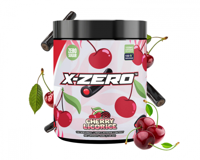 X-Gamer X-Zero Cherry Licorice - 100 Portioner