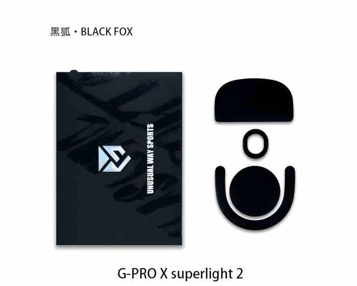 Unusual Way Sports Black Fox Skates - Logitech PRO X Superlight 2 / X2 Superstrike