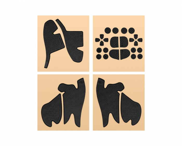 TalonGames Controller Grip Tape til PS5 DualSense Edge Controller - Ultra Version - Black