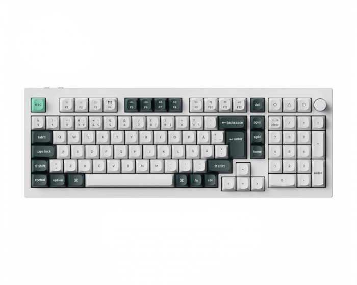 Keychron Q5 HE 96% RGB Hotswap ISO Tastatur - Hvid [Nebula Linear]
