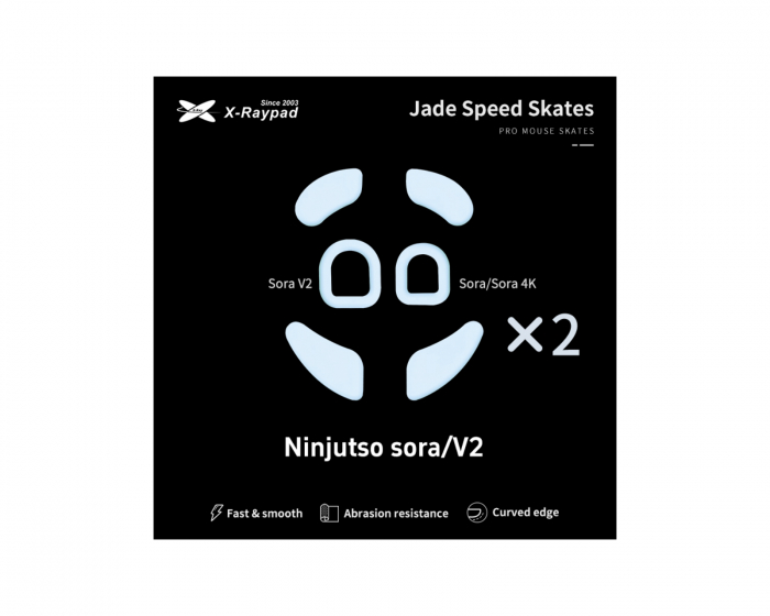 X-raypad Jade Mouse Skates til Ninjutso Sora / 4K / Sora V2