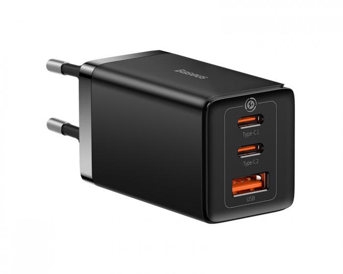 Baseus GaN5 Pro Hurtiglader 2C+U 65W - Sort
