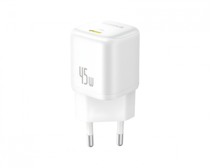 Baseus PicoGo GaN Pikalaturi 1C 45W - Valkoinen