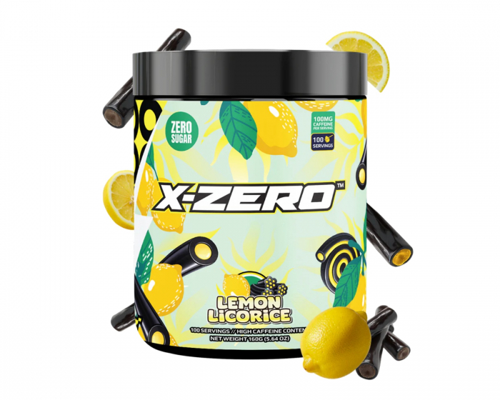 X-Gamer X-Zero Lemon Liquoric - 100 Portioner