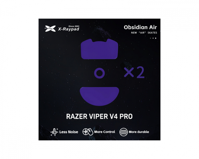 X-raypad Obsidian Air Mouse Skates til Razer Viper V4 Pro