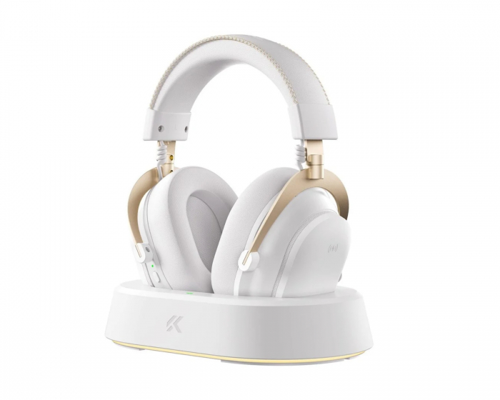 MCHOSE V9 Turbo Wireless Headset - White Gold