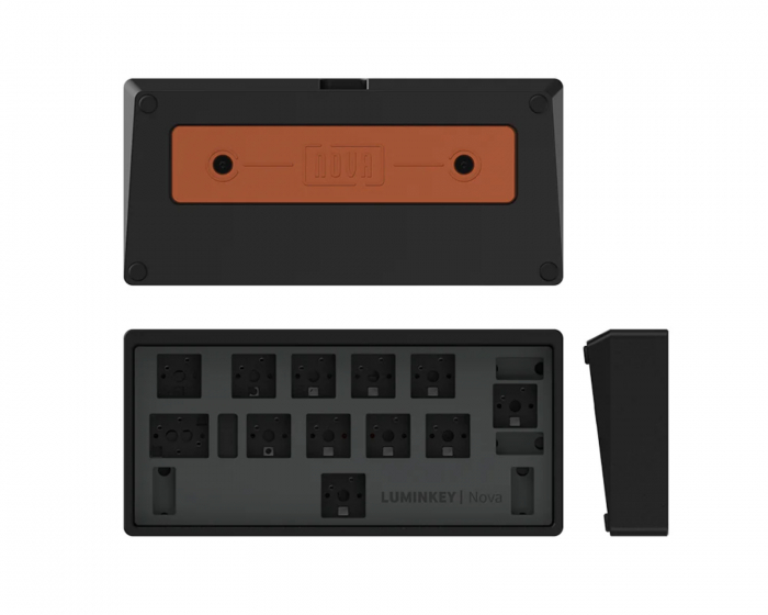 Luminkey Nova Mini 12-Key Tri-Mode Macro Pad (Barebone) - Sort