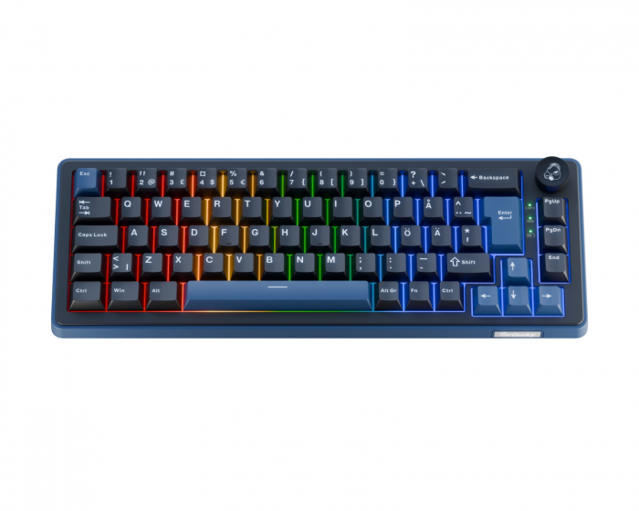 Ducky OK-M-65 - 65% RGB Trådløst Gaming Tastatur - Nordisk ISO - [KTT Linear]