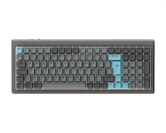 Ducky Cushion 98 - 96% RGB Trådløst Gaming Tastatur - Nordisk ISO - [Shush Tactile]