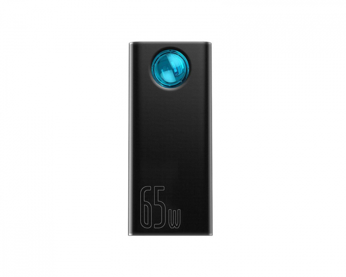 Baseus Amblight 30000mAh Powerbank, 4xUSB, USB-C, 65W - Sort