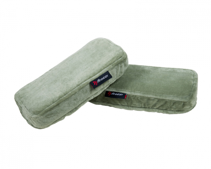 Arozzi Memory Foam Armrest Pads - Forest Green