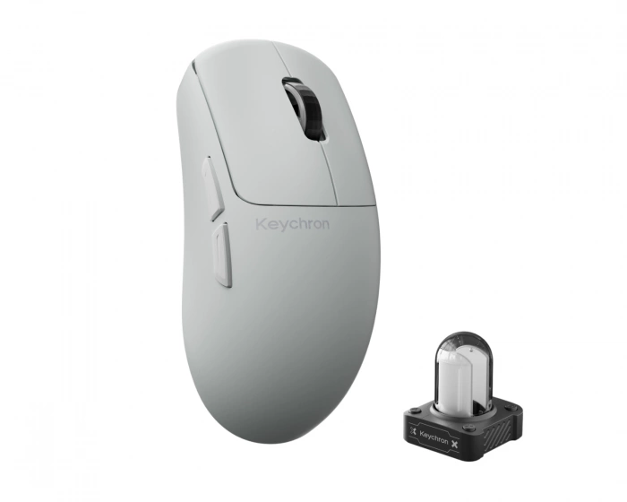 Keychron G6 HE 8K Trådløs Gamingmus - Hvid