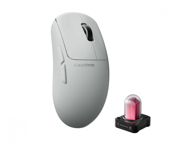 Keychron G6 HE 8K Trådløs Gamingmus - Hvid