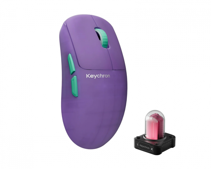 Keychron G6 HE 8K Trådløs Gamingmus - Frosted Lavender