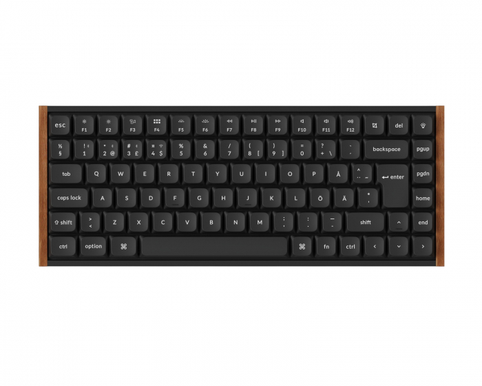 Keychron K3 Ultra SE 75% 8K Trådløst Tastatur - Wood Black [Milk POM Red]