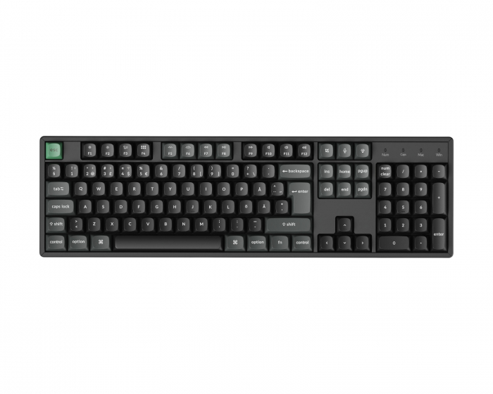 Keychron K10 Ultra 100% 8K Trådløst Tastatur - Sort [Keychron Apex Brown]