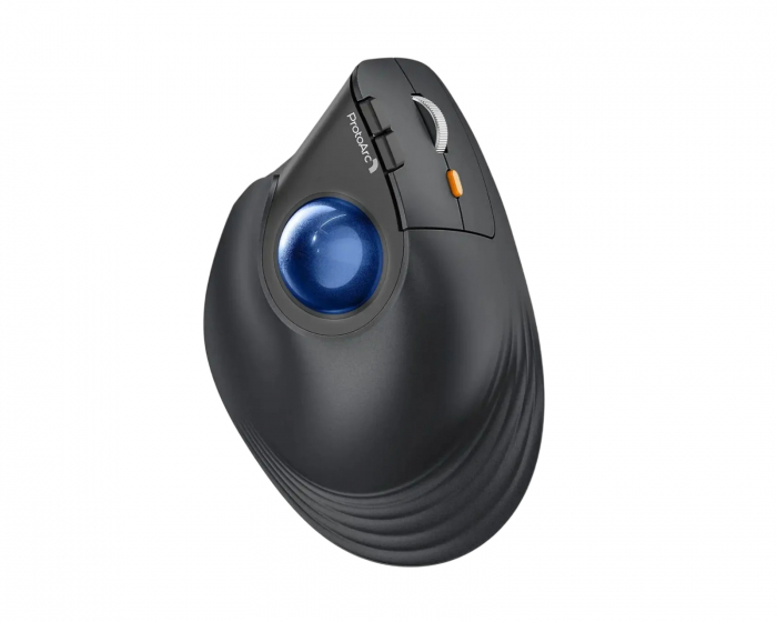 ProtoArc EM05 NL Vertikal Trådløs Trackball-mus - Sort/Blå