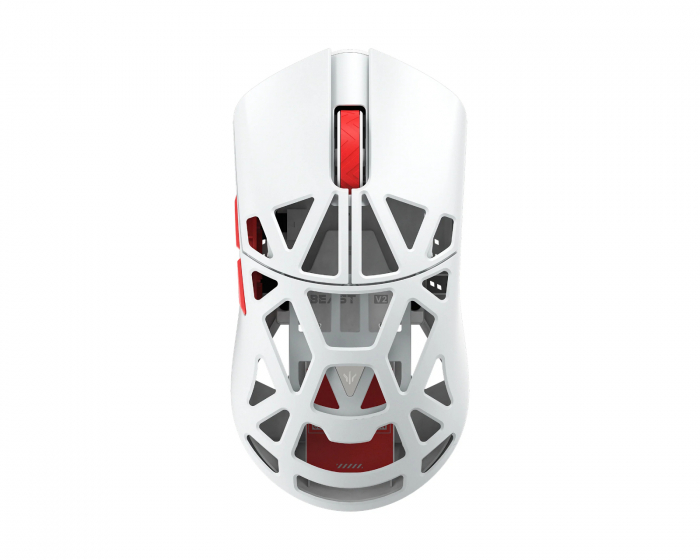 WLMouse Beast X Mini V2 Trådløs Gamingmus - Hvid/Rød