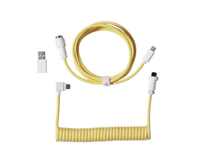 Keychron Coiled Aviator Kabel Angled 8K - Gul