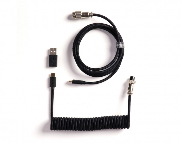 Keychron Coiled Aviator Kabel Straight 8K - Sort