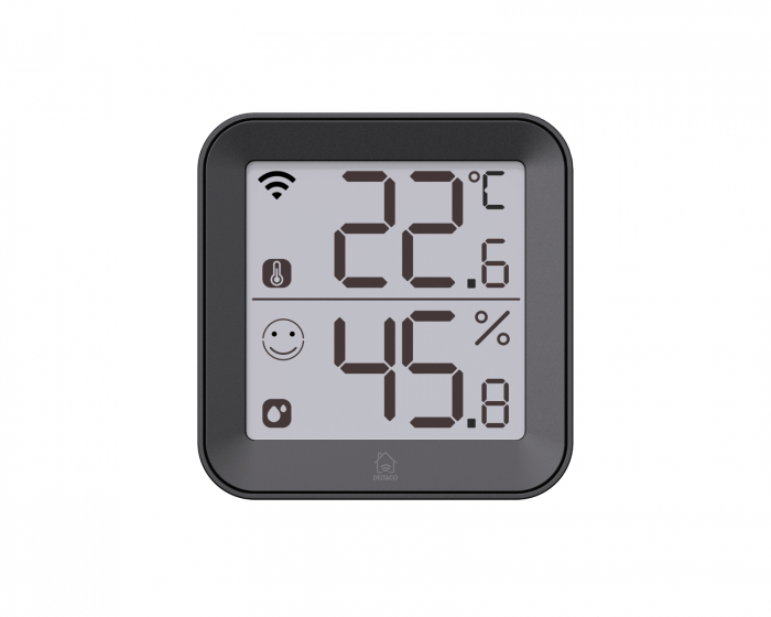Deltaco Smart Home Smart Thermo-Hygrometer - Temperatur og luftfugtighed