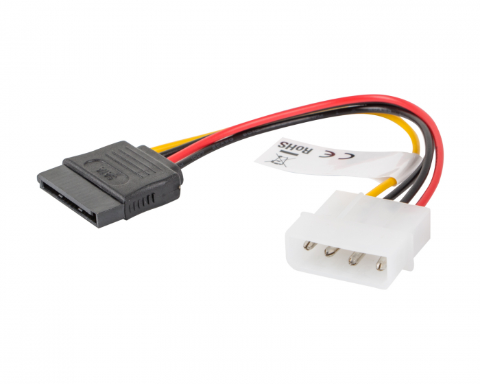 Lanberg Molex (Han) til SATA (Hun) Kabel 15cm