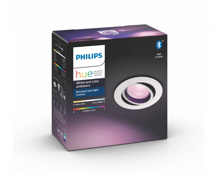 Philips Hue Centura, Rund Lampe forsænket Spotlight - Hvit (DEMO)