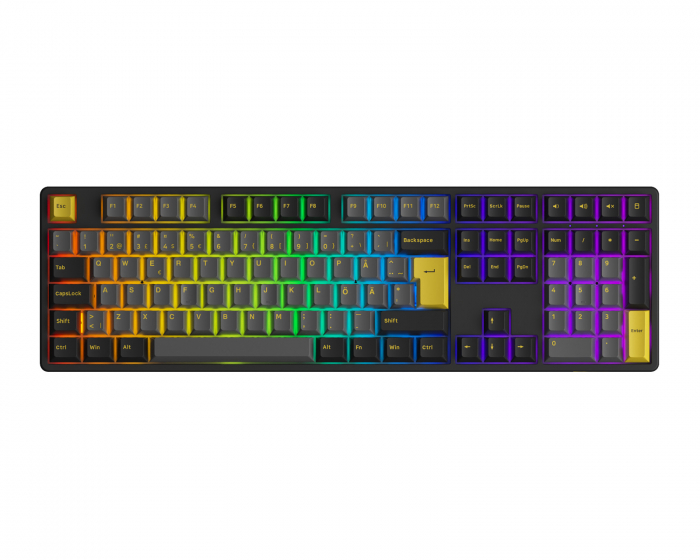 Akko 5108B Black/Gold [Akko CS Jelly Blue] - Trådløs Tastatur (DEMO)