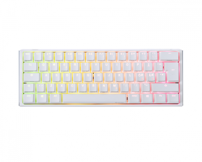 Ducky ONE 3 Mini Pure White RGB Hotswap Tastatur [MX Red] (DEMO)