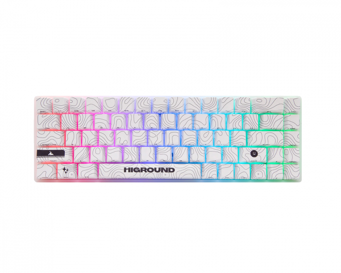 Higround SNOWSTONE Base 65 Hotswap Gaming Tastatur - ANSI [White Flame] (DEMO)