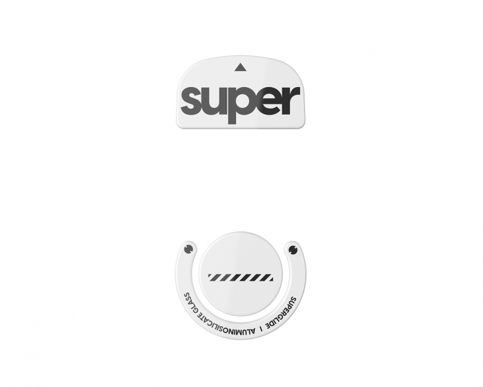 Superglide Version 2 Glas Skates til Logitech G Pro X Superlight - Hvid (DEMO)
