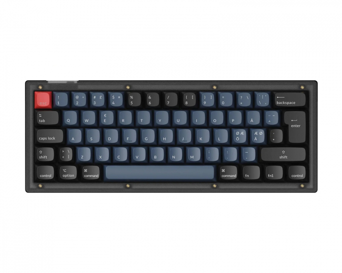 Keychron V4 QMK 60% ISO RGB Hotswap Tastatur - Frosted Black [K Pro Brown] (DEMO)