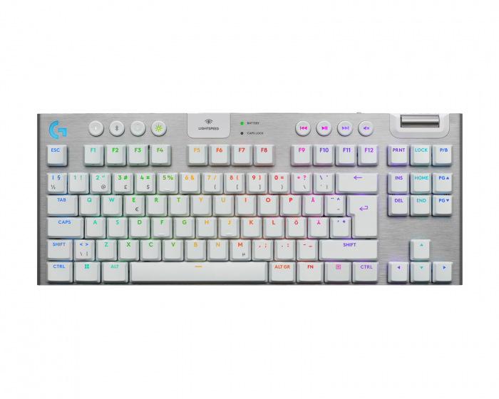 Logitech G915 X TKL Lightspeed Trådløst Gaming Tastatur [Tactile] - Hvid (DEMO)