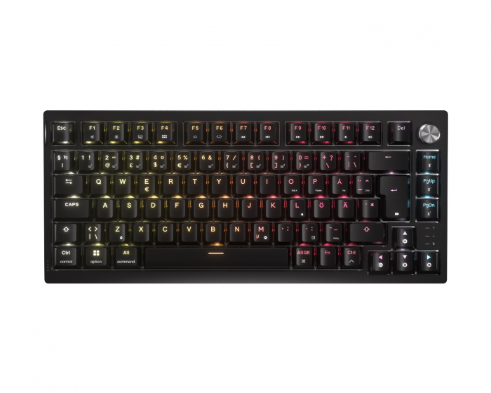 Corsair K65 Plus 75% Trådløst Mekanisk Gaming Tastatur [MLX Fusion] - Sort (DEMO)