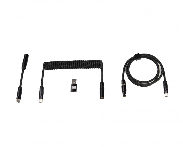 Wooting Coiled USB-C Kabel - Stealth (DEMO)