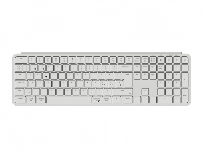 Keychron B6 Pro Ultra-Slim Trådløst Tastatur - Ivory White - ISO (DEMO)
