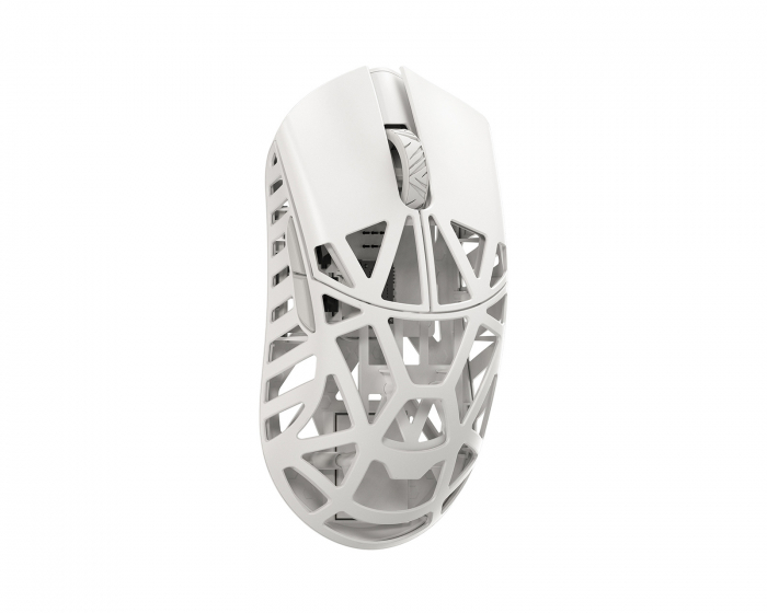 WLMouse Beast X Pro - Milky White [Omron Opticals] - Side Slits (DEMO)