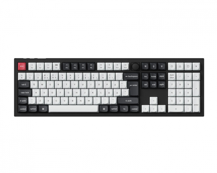 Keychron Q6 HE RGB Hotswap ISO Tastatur [Nebula Linear] - Sort (DEMO)