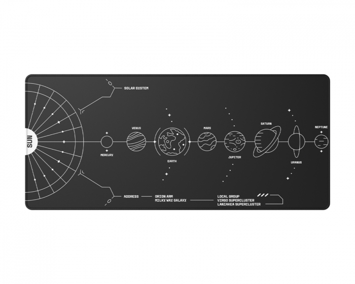Dark Project Terra Nova Musemåtte XL - Sort (DEMO)