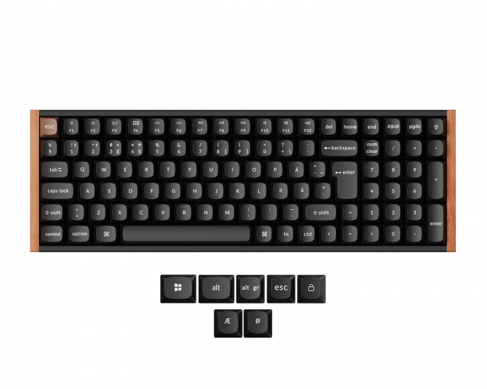 Keychron K4 HE SE QMK Trådløst Tastatur [Gateron 2.0 Purple Magnetic Switch] - Wood Black (DEMO)