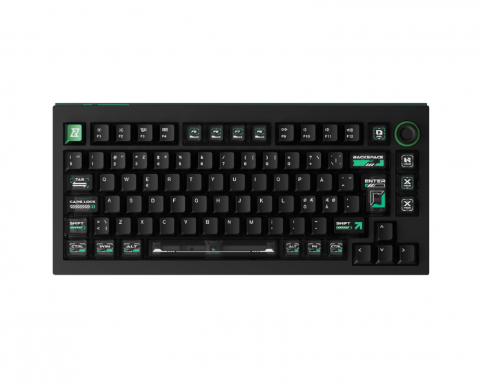 Lemokey L5 HE 8K ISO Tastatur [Lime Magnetic Switch] - Cyber Black (DEMO)