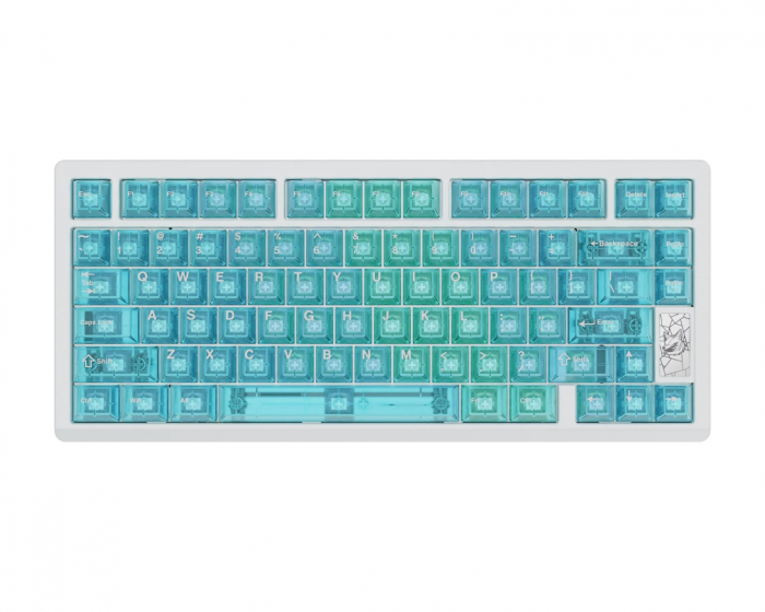 Chilkey Slice75 HE Gaming Tastatur ANSI – Hvid (DEMO)