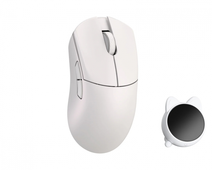 WLMouse Huan Stainless Magnesium Alloy Trådløs Gaming Mus - Hvid (DEMO)