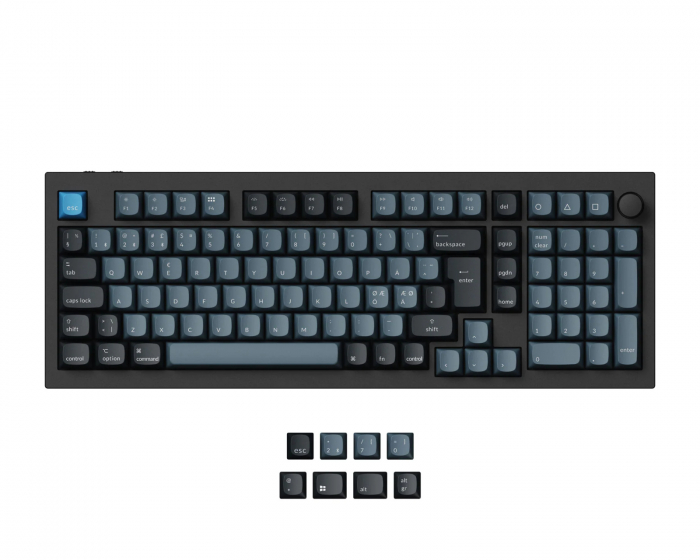 Keychron Q5 Pro Hotswap Knob ISO Tastatur – Sort [K Pro Red] (DEMO)