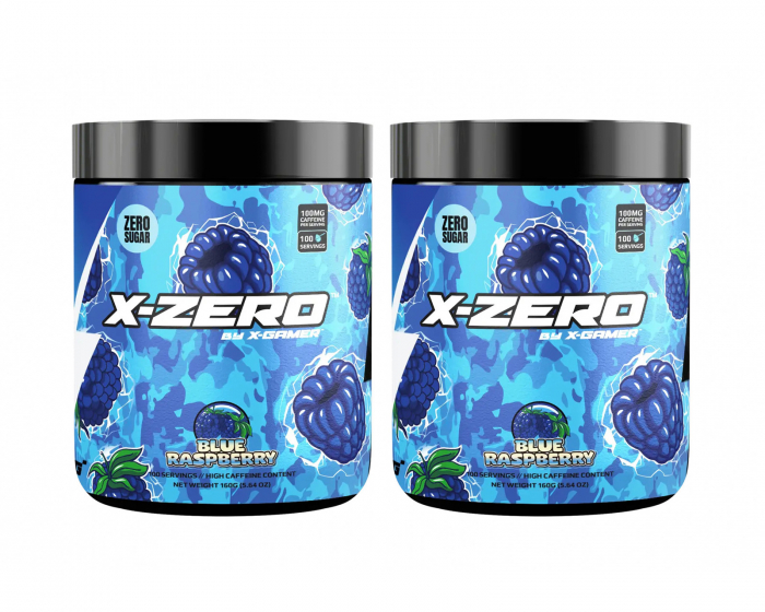 X-Gamer X-Zero Blueraspberry - 2 x 100 Portioner