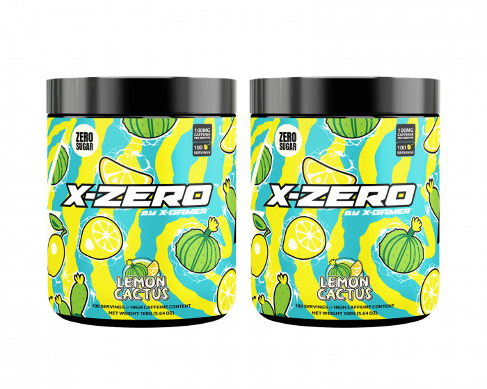 X-Gamer X-Zero Lemon Cactus - 2 x 100 Portioner