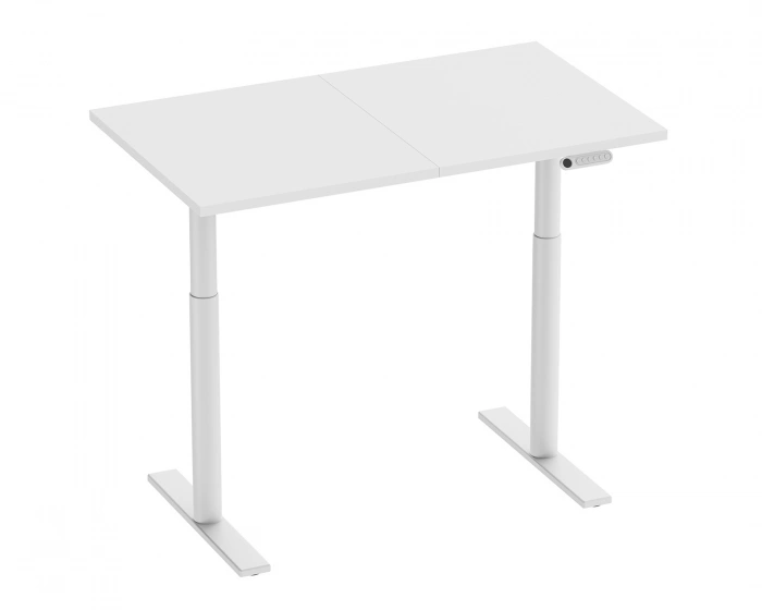 MaxMount Premium Hæve Sænkebord Elektrisk Skrivebord 1200x700mm - Hvid