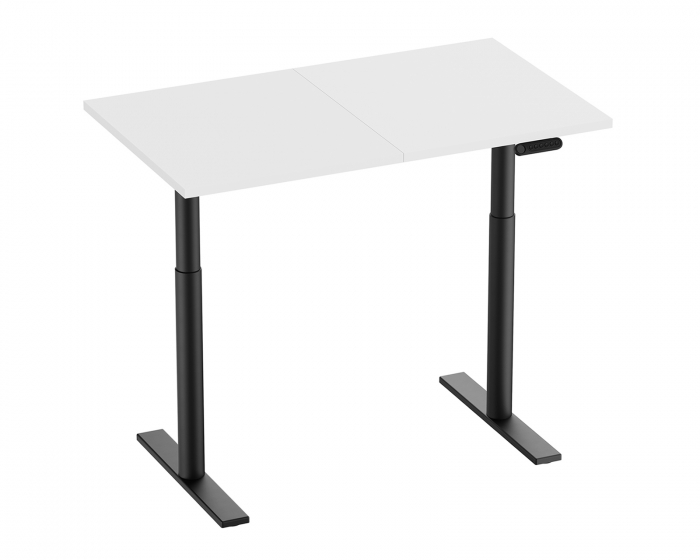 MaxMount Premium Hæve Sænkebord Elektrisk Skrivebord 1200x700mm - Sort/Hvid
