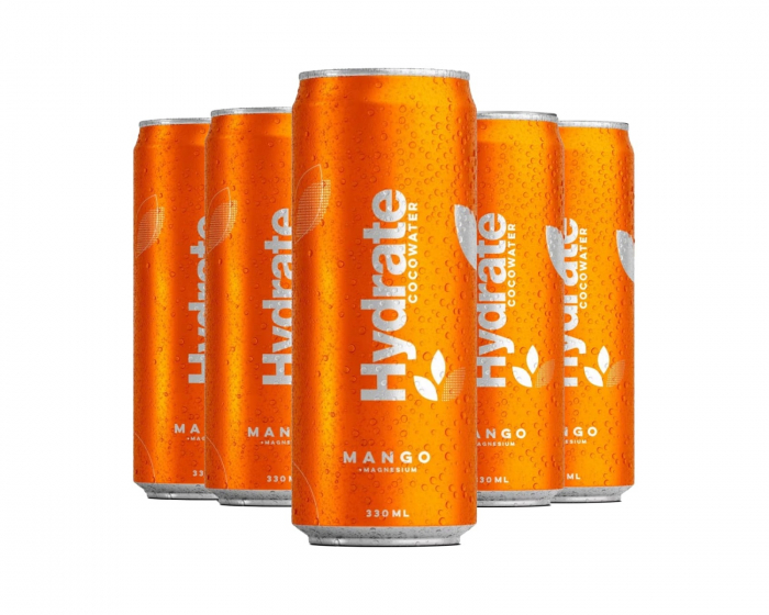 Hydrate Sparkling Cocowater Mango 24 x 330ml